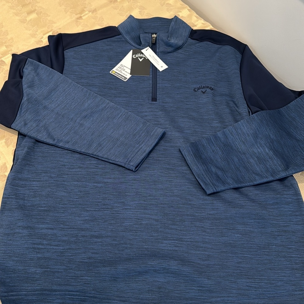 Callaway Golf SMU Tech Fleece Quarter-Zip Pullover. - Picture 5 of 15